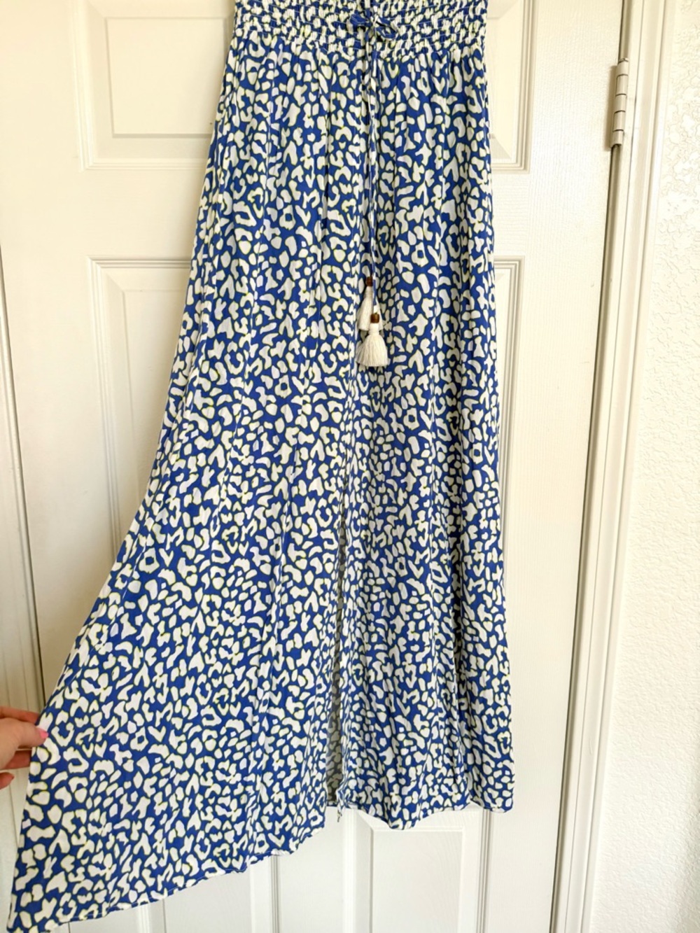Maaji Enchanted Convertible Skirt Maxi Blue Animal Print M Revolve - Picture 6 of 10